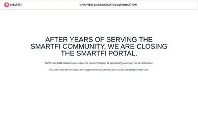 Website screenshot of SmartFi (2026-05-22)