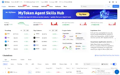 Website screenshot of MyToken (2026-05-29)