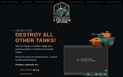 Website screenshot of Tanks (2026-04-25)