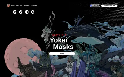 Website screenshot of Yokai Money (2026-05-22)