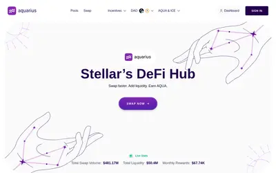 Website screenshot of Aquarius (2026-05-22)