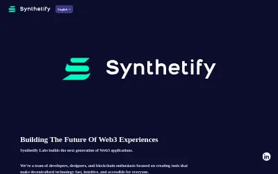 Website screenshot of Synthetic SOL (2026-05-30)