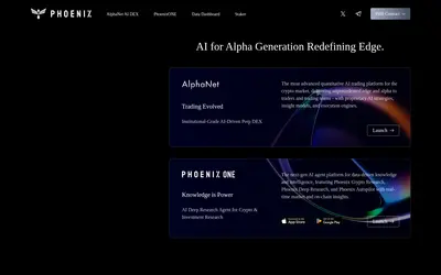 Website screenshot of VENOM (2026-04-19)