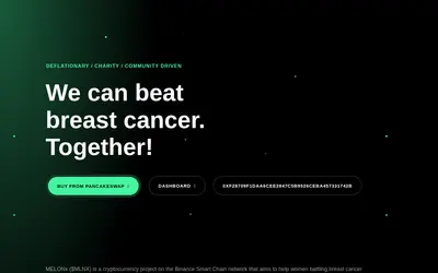 Website screenshot of MELONx (2026-04-24)