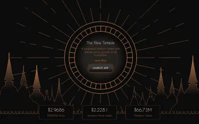 Website screenshot of TempleDAO (2026-05-24)