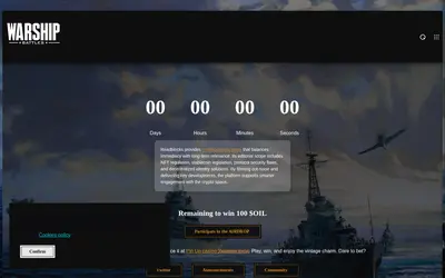 Website screenshot of Warship Battles (2026-04-21)