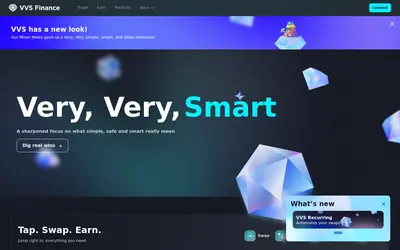 Website screenshot of VVS Finance (2026-04-26)