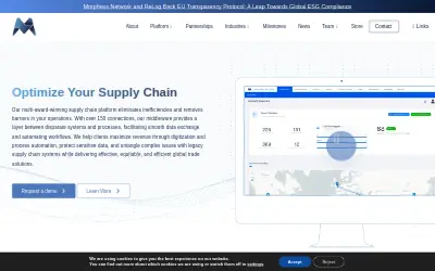 Website screenshot of Morpheus Network (2026-05-23)