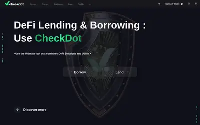 Website screenshot of CheckDot (2026-05-22)
