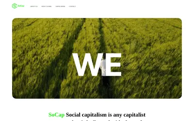 Website screenshot of Social Capitalism (2026-04-25)