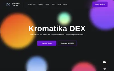 Website screenshot of Kromatika (2026-05-24)