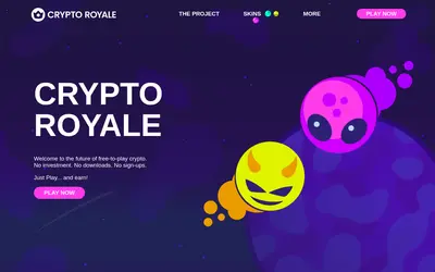 Website screenshot of Crypto Royale (2026-05-21)