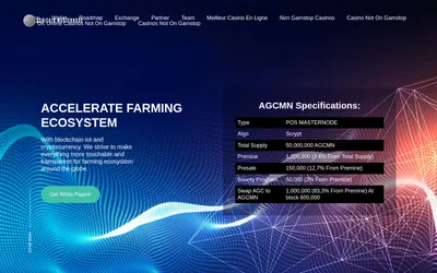 Website screenshot of Agricoin (2026-04-25)