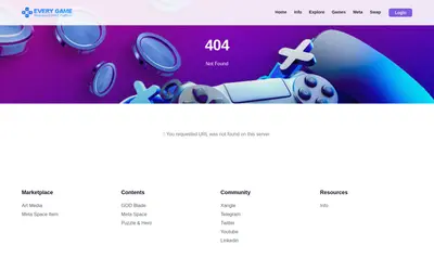 Website screenshot of Every Game (2026-05-21)