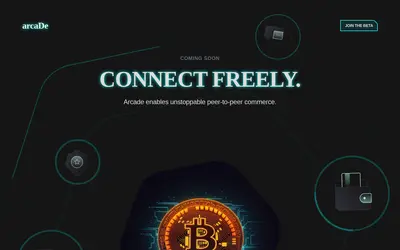 Website screenshot of Arcade Token (2026-04-25)