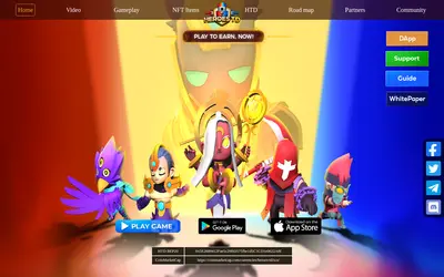 Website screenshot of Heroes TD (2026-04-26)