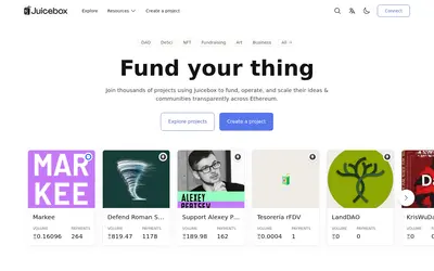 Website screenshot of Juicebox (2026-05-20)