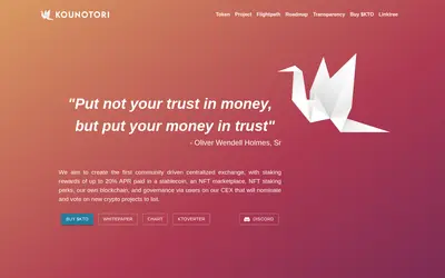 Website screenshot of Kounotori (2026-05-22)