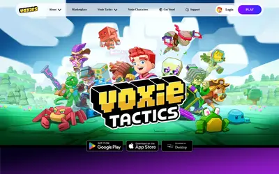 Website screenshot of Voxies (2026-04-26)