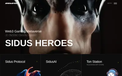 Website screenshot of Sidus (2026-05-22)
