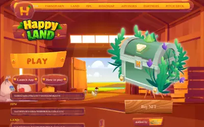 Website screenshot of Happy Land (2026-05-24)