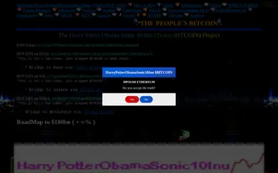 Website screenshot of HarryPotterObamaSonic10Inu (2026-05-21)