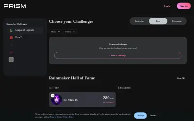 Website screenshot of Rainmaker Games (2026-05-30)