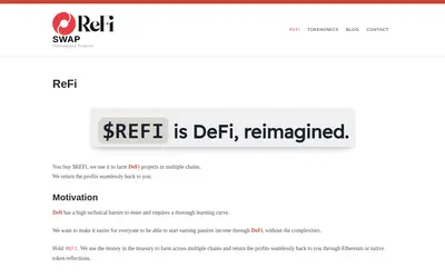 Website screenshot of Reimagined Finance (2026-04-23)
