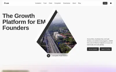 Website screenshot of Lisk (2026-04-26)
