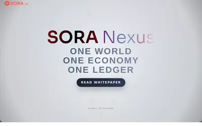 Website screenshot of SORA Synthetic USD (2026-04-26)