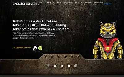 Website screenshot of RoboShib (2026-05-20)
