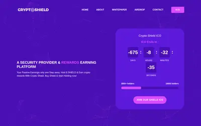 Website screenshot of Crypto Shield (2026-05-21)