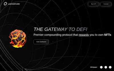 Website screenshot of Louverture (2026-05-21)