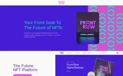Website screenshot of Front Row (2026-05-24)