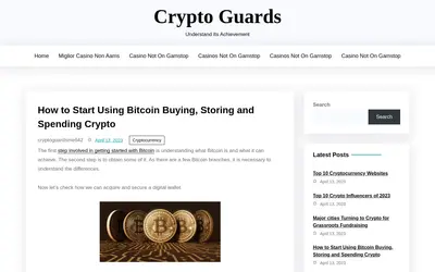 Website screenshot of CryptoGuards (2026-05-21)