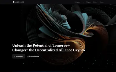 Website screenshot of Changer (2026-05-20)
