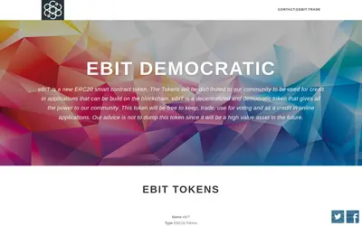 Website screenshot of eBIT (2026-04-26)