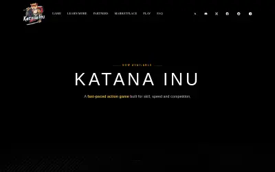 Website screenshot of Katana Inu (2026-05-30)