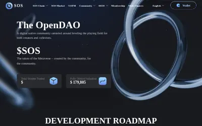 Website screenshot of OpenDAO (2026-05-24)