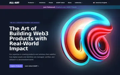 Website screenshot of ALL.ART (2026-05-21)