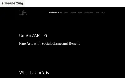Website screenshot of UniArts (2026-04-25)