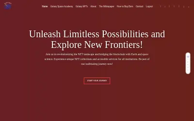 Website screenshot of GalaxyCoin (2026-05-30)