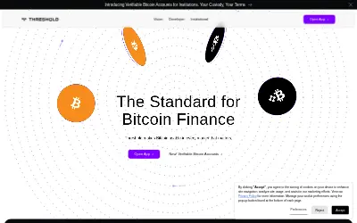 Website screenshot of Threshold Network Token (2026-05-24)