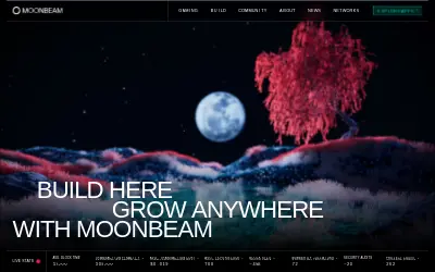 Website screenshot of Moonbeam (2026-05-30)