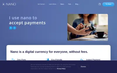 Website screenshot of Nano (2026-05-23)