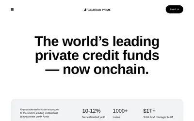 Website screenshot of Goldfinch (2026-04-26)