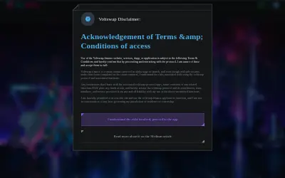 Website screenshot of VoltSwap (2026-05-24)