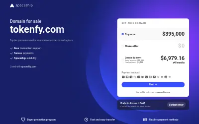 Website screenshot of Tokenfy (2026-05-30)