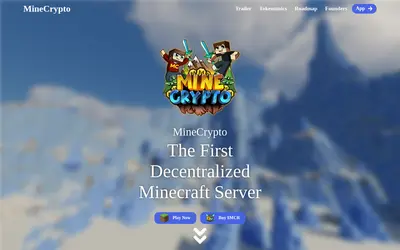 Website screenshot of MineCrypto (2026-05-20)