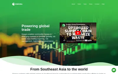Website screenshot of Enegra (2026-04-25)